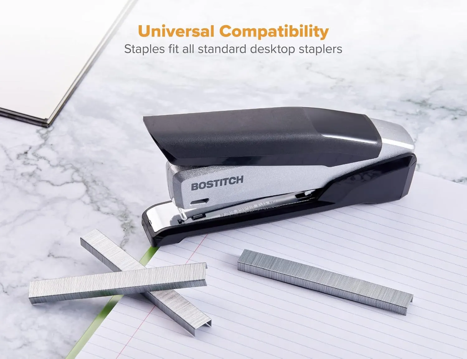 Bostitch Office Premium Standard Staples, 1/4" Length, High-Carbon Steel, 5000 Per Box, 5-Pack