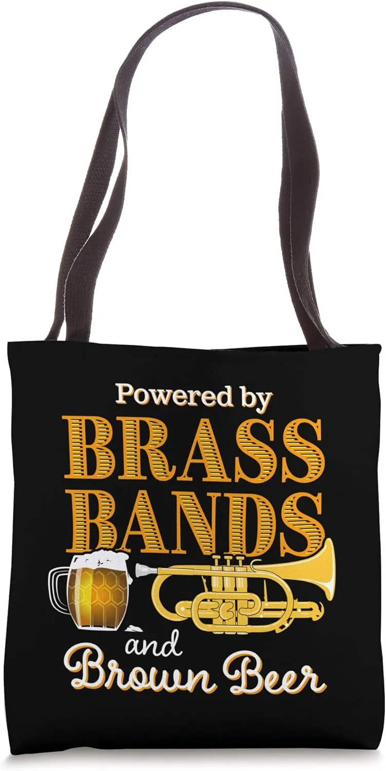 Brass Band Humour or humour for Cornet Player who Loves Beer Tote Bag