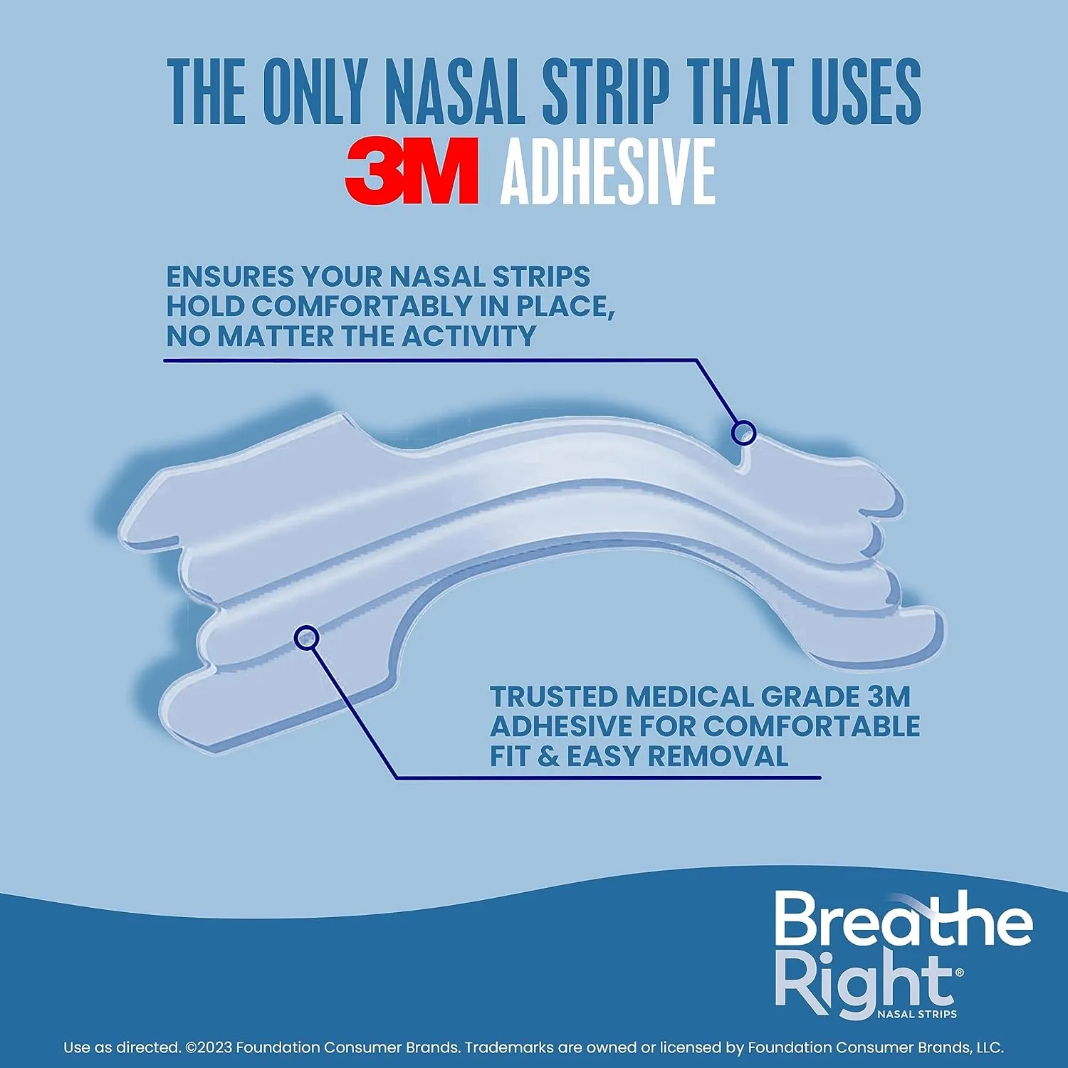 Breathe Right Original Nasal Strips | Clear | Sm/Med | for Sensitive Skin| Drug-Free Snoring Solution & Nasal Congestion Relief Caused by Colds & Allergies | 30 ct (Packaging May Vary) (Pack of 2)