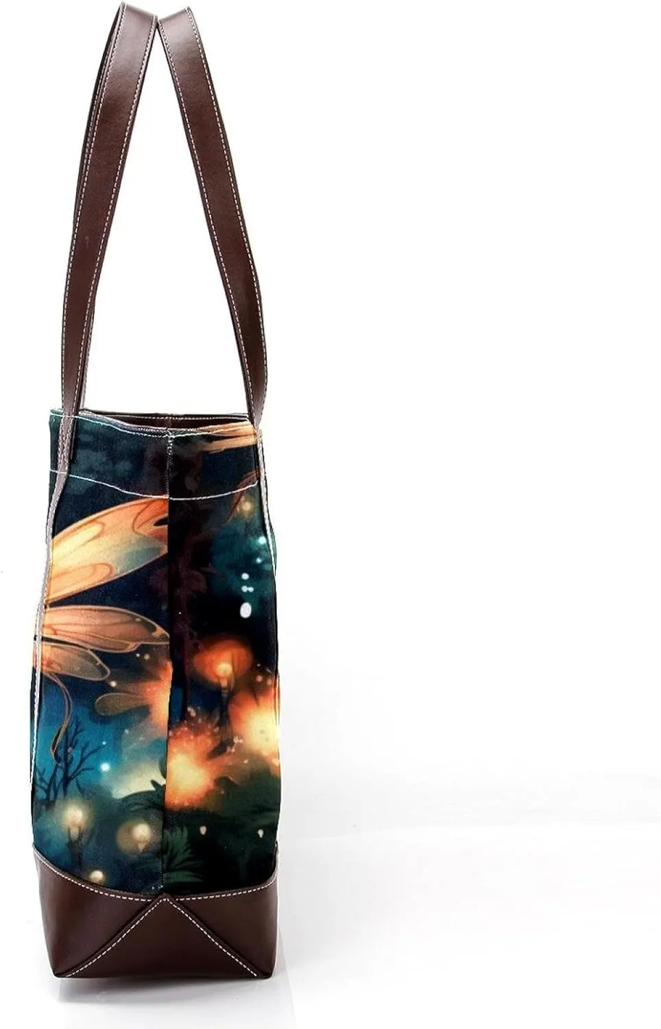 Bright Fireflies-573 Shoulder Purses for Women Large Soft Washed Leather Purses and Durable Handbags