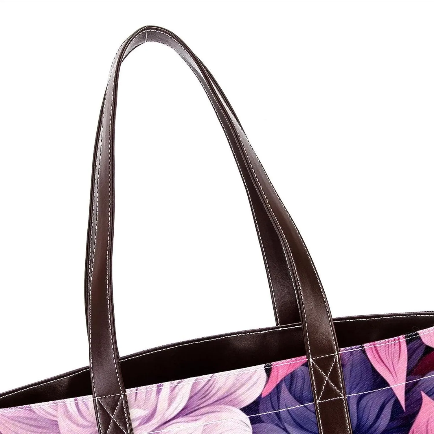 Bright Red Roses-947 Fashion Washed Durable Leather Purse Bag for Women Top Handle Ladies Shoulder Bags with Pockets Zipper