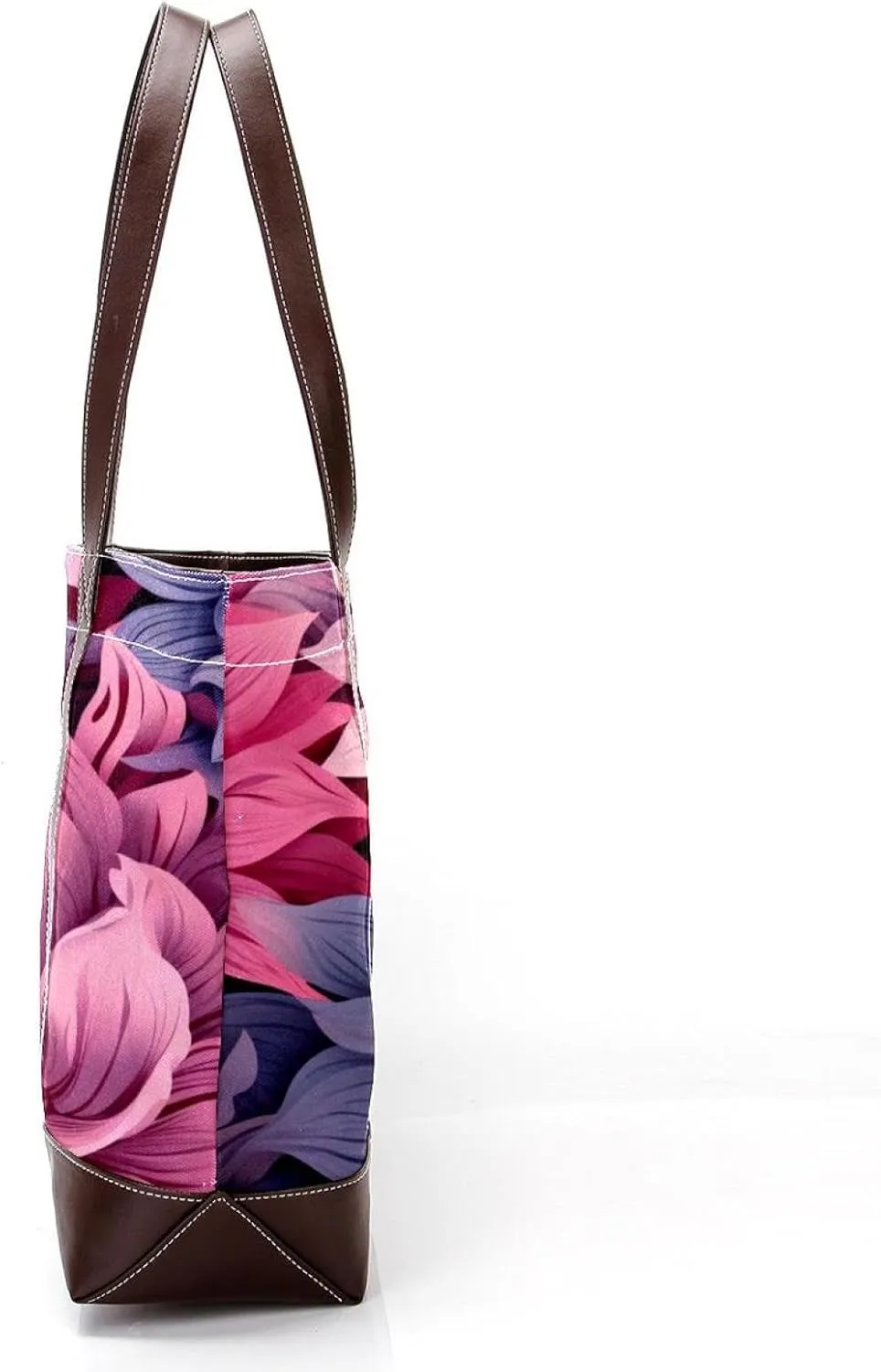 Bright Red Roses-947 Fashion Washed Durable Leather Purse Bag for Women Top Handle Ladies Shoulder Bags with Pockets Zipper