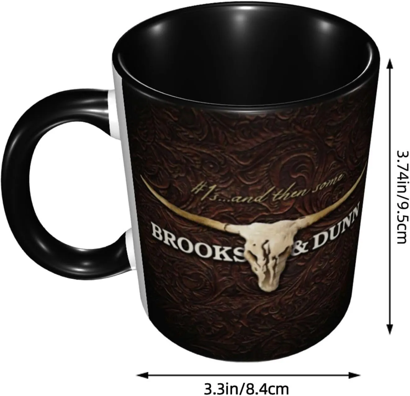 Brooks Music Dunn Ceramic Mug 12oz Cup Coffee Mugs Tea Cups Decor Novelty Presents For Home Office Travel Black