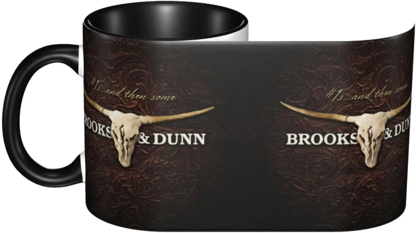 Brooks Music Dunn Ceramic Mug 12oz Cup Coffee Mugs Tea Cups Decor Novelty Presents For Home Office Travel Black