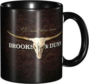 Brooks Music Dunn Ceramic Mug 12oz Cup Coffee Mugs Tea Cups Decor Novelty Presents For Home Office Travel Black