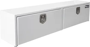 Buyers Products, 72x16x18 Contractor Topsider Truck Bed Tool Job Storage Box, Width 72 in, Material Steel, Color Finish Glossy White, Model# 1702880