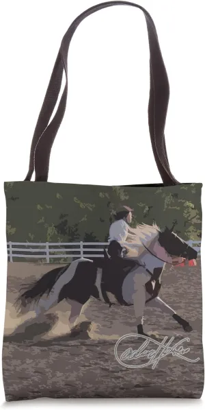 Cadey Anne Hansen on 4X World Barrel Champion Betty Tote Bag