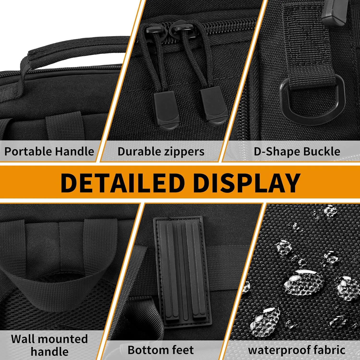 Camera Backpack for DSLR/SLR/Mirrorless Photography Camera, Tactical Camera Bag Case Water-resistant Travel Backpack with 15.6" Laptop Compartment Compatible with Canon/Nikon/Sony/DJI Mavic Drone