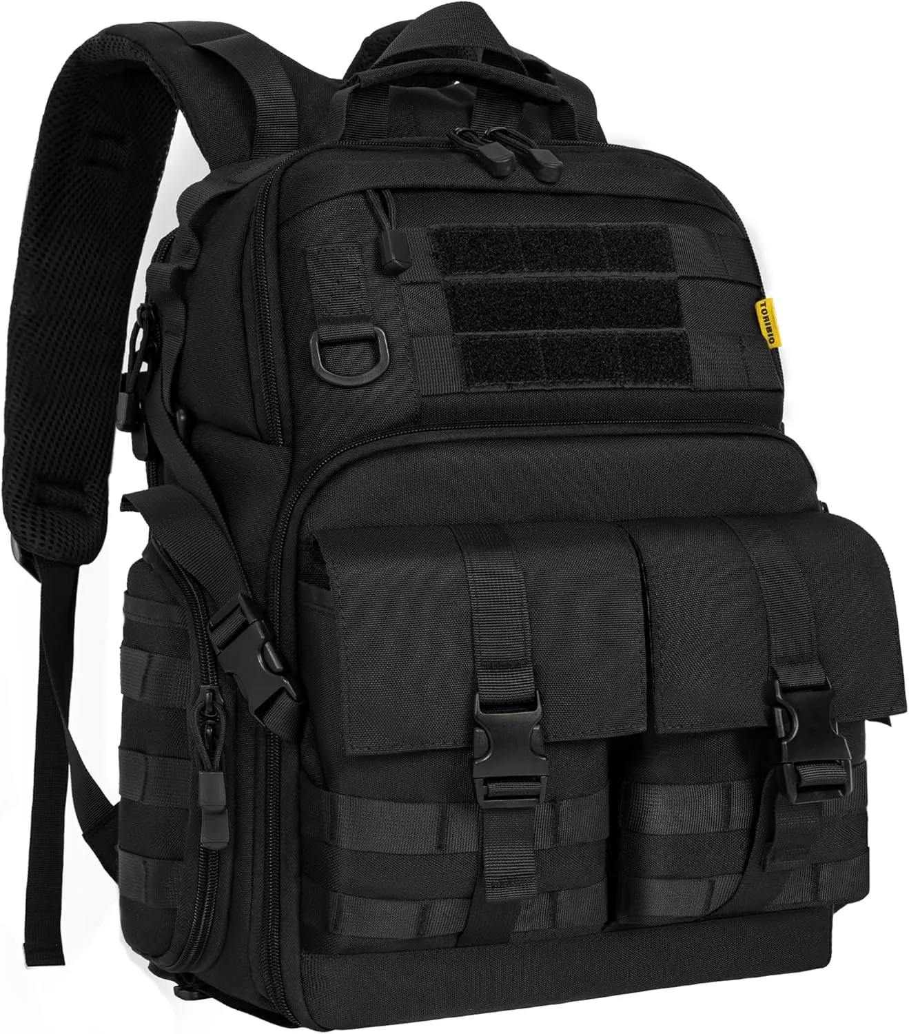 Camera Backpack for DSLR/SLR/Mirrorless Photography Camera, Tactical Camera Bag Case Water-resistant Travel Backpack with 15.6" Laptop Compartment Compatible with Canon/Nikon/Sony/DJI Mavic Drone