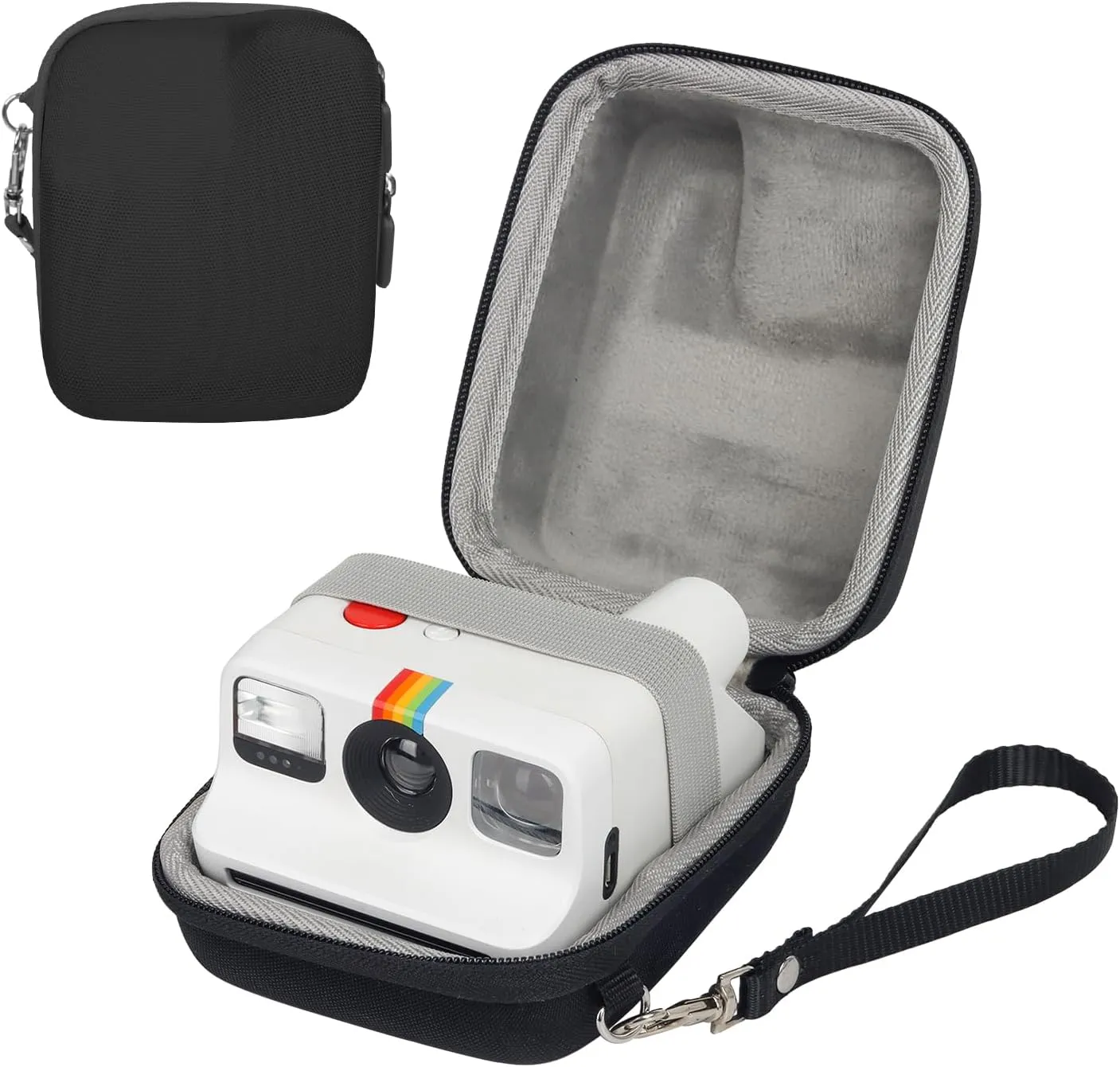 Camera Bag for Polaroid Go Gen 2/ Polaroid Go Mini Instant Camera, EVA Hard Shell Protective Case Portable Carry Travel Cover Storage Bag - White