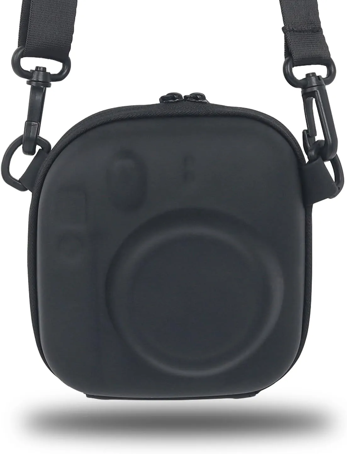 Camera Protective Case for Instax Mini 12/99, Hard Case for Fuji Mini 40/Mini 11/Mini 10/Mini 9/Mini 8/Mini 7  Instant Camera Carrying Storage Bag with Shoulder Strap, Black