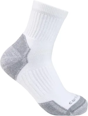 Carhartt Men's Midweight Cotton Blend Quarter Sock 3 Pack