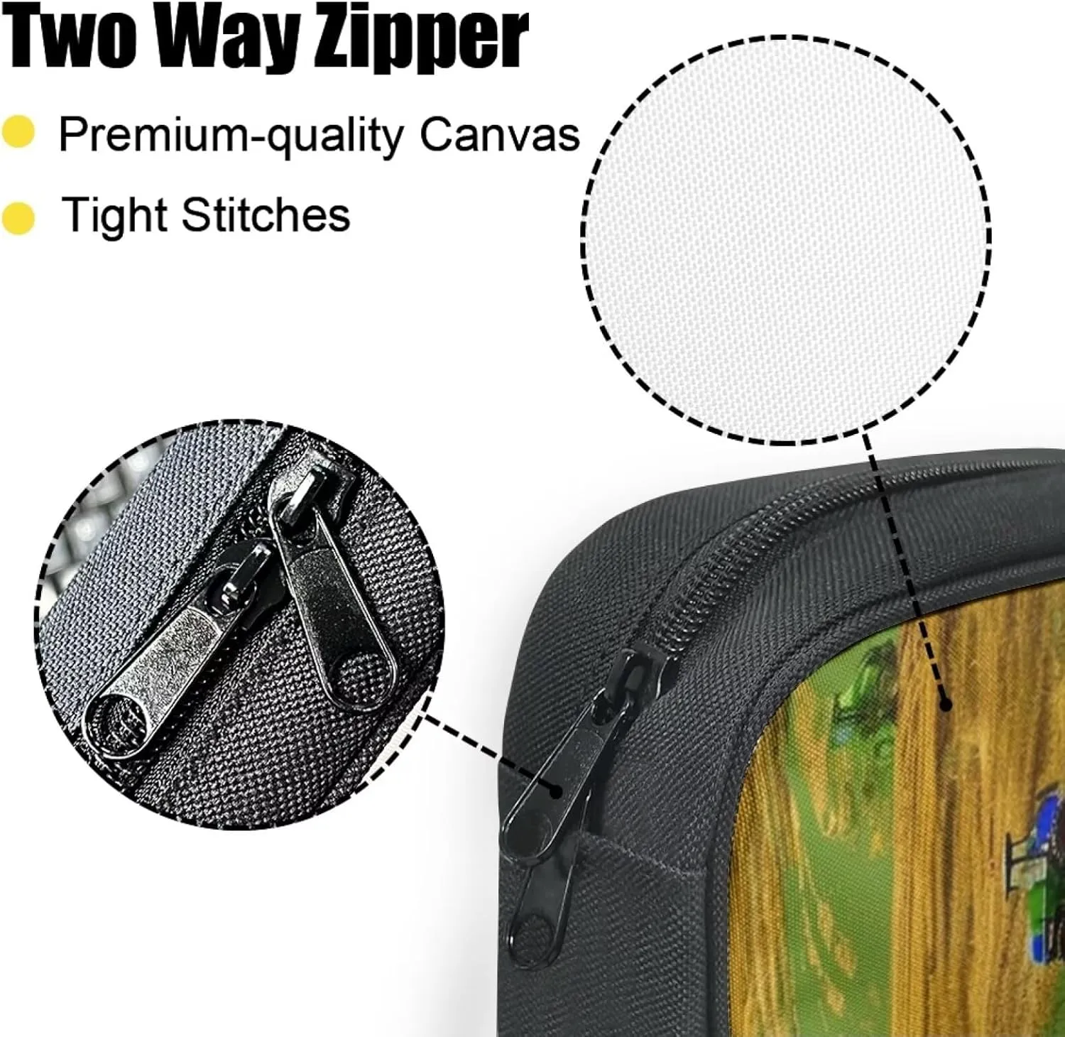 Cartoon Tractor Bible Cover for Boys Bible Bag Bible Book Covers Protector for Prayer Study,Childrens Bible Case