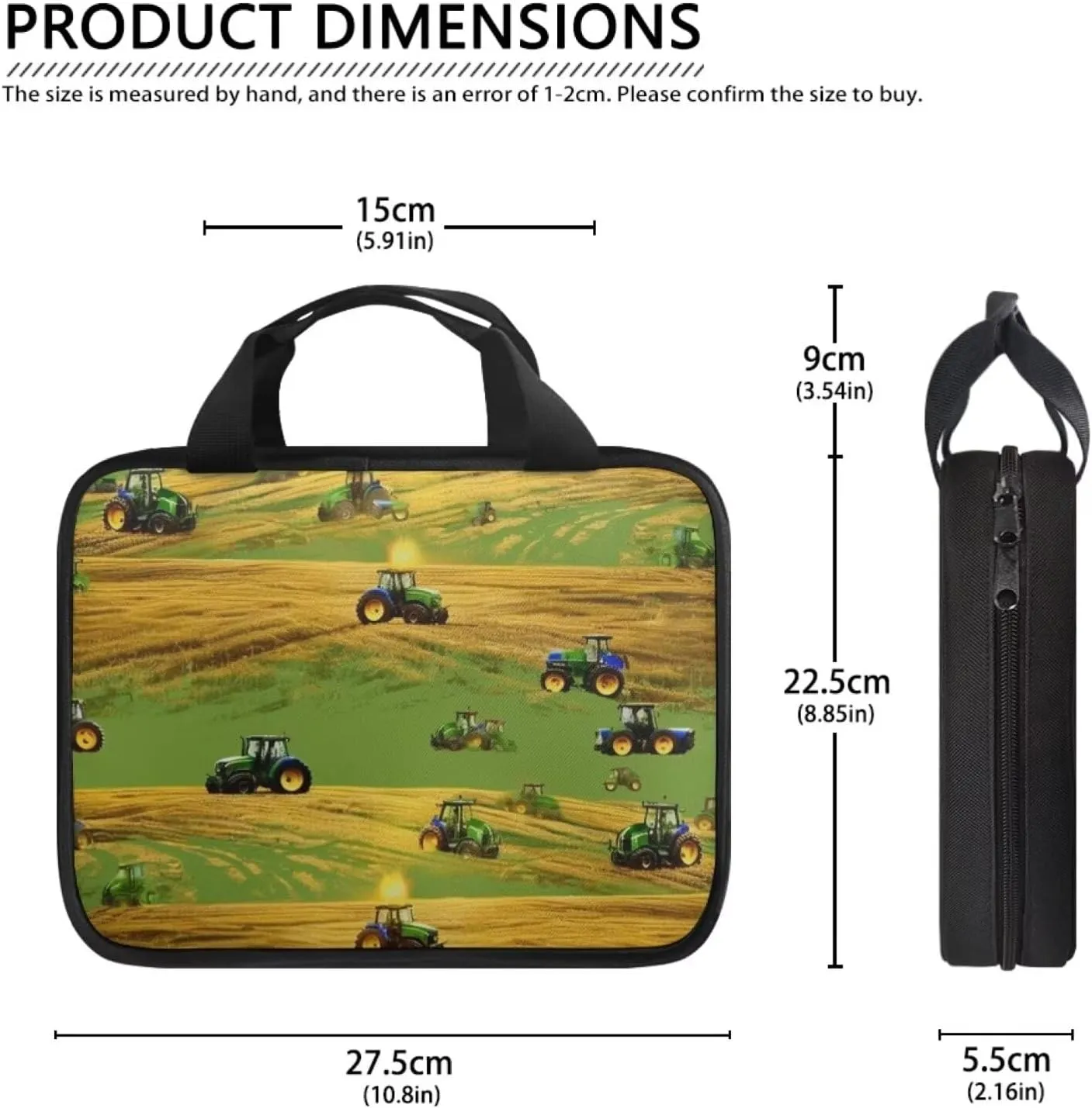 Cartoon Tractor Bible Cover for Boys Bible Bag Bible Book Covers Protector for Prayer Study,Childrens Bible Case