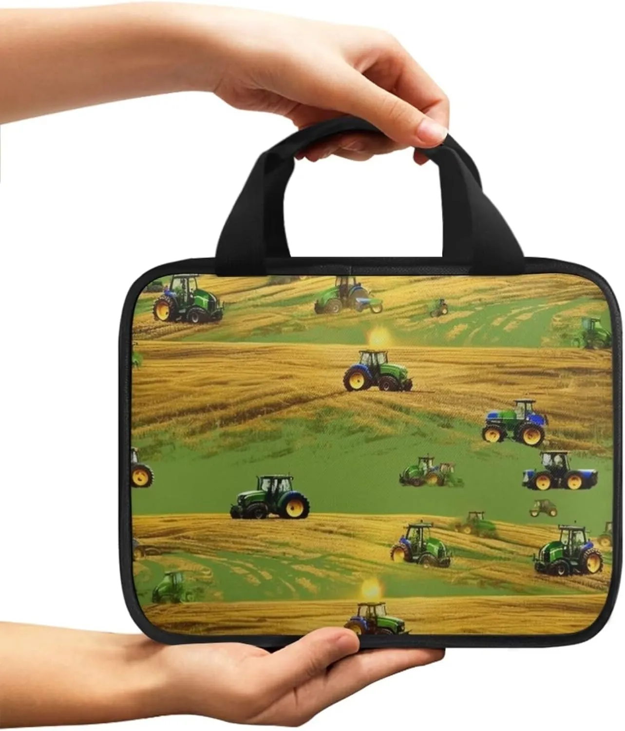 Cartoon Tractor Bible Cover for Boys Bible Bag Bible Book Covers Protector for Prayer Study,Childrens Bible Case