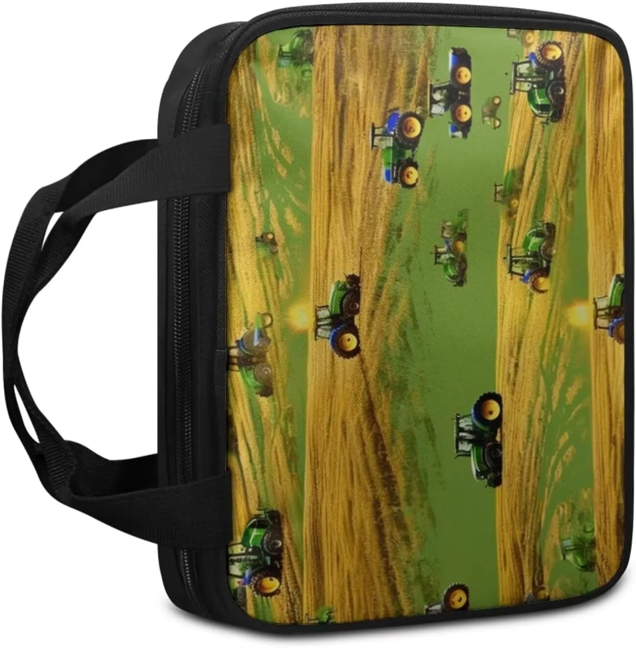 Cartoon Tractor Bible Cover for Boys Bible Bag Bible Book Covers Protector for Prayer Study,Childrens Bible Case