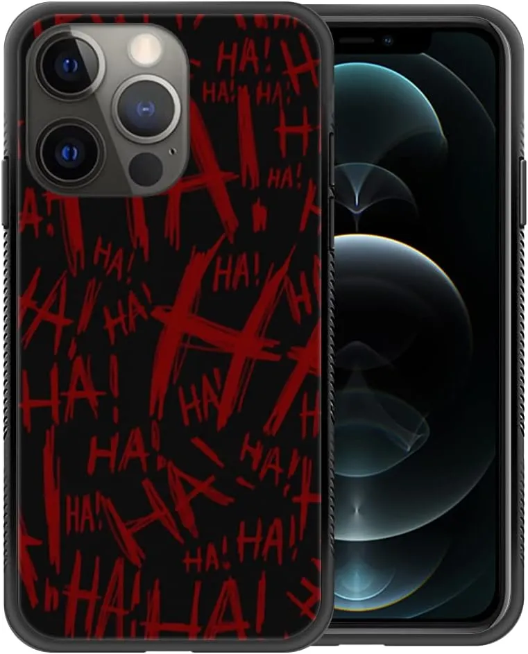 Case Compatible with iPhone 14,Joker Laughter Phone Covers for Men/Women,Four Side Frame Anti-Skid Soft Silicone Shockproof Protection Case for iPhone 14 6.1"
