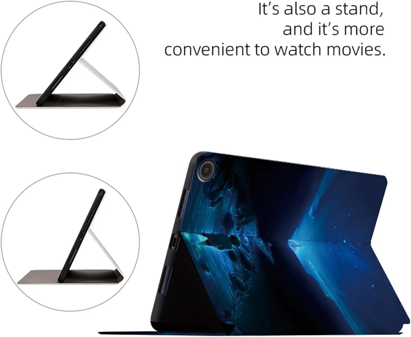 Case for Amazon Fire Max 11 Tablet 13th Generation 2023, Shockproof Protective PU Leather Case with Adjustable Viewing Stand Angle Folio Fold Cute Cover (Aurora)