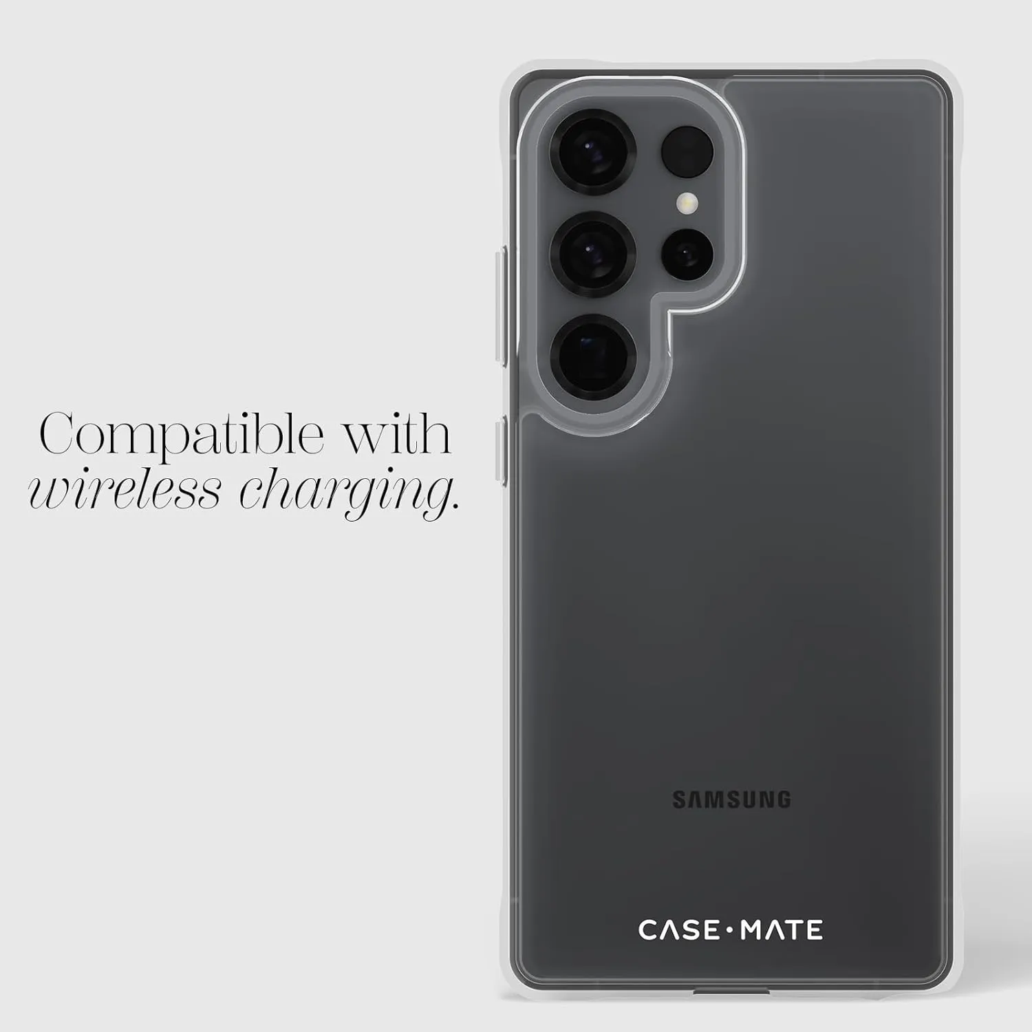 Case-Mate Tough Samsung Galaxy S25 Ultra Case [Wireless Charging] Rugged Phone Cover with 12ft Drop Protection - Anti-Yellowing Heavy Duty Protective Case for Samsung Galaxy S25 Ultra 6.9" - Clear