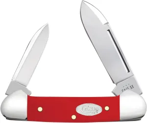 Case XX Knives Baby Butterbean 56985 White SparXX Red Delrin Stainless Steel Pocket Knife