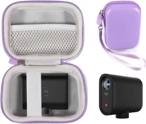 CaseSack Case for Logitech for Creators Mevo Start, Wireless Live Streaming Camera, (Purple)