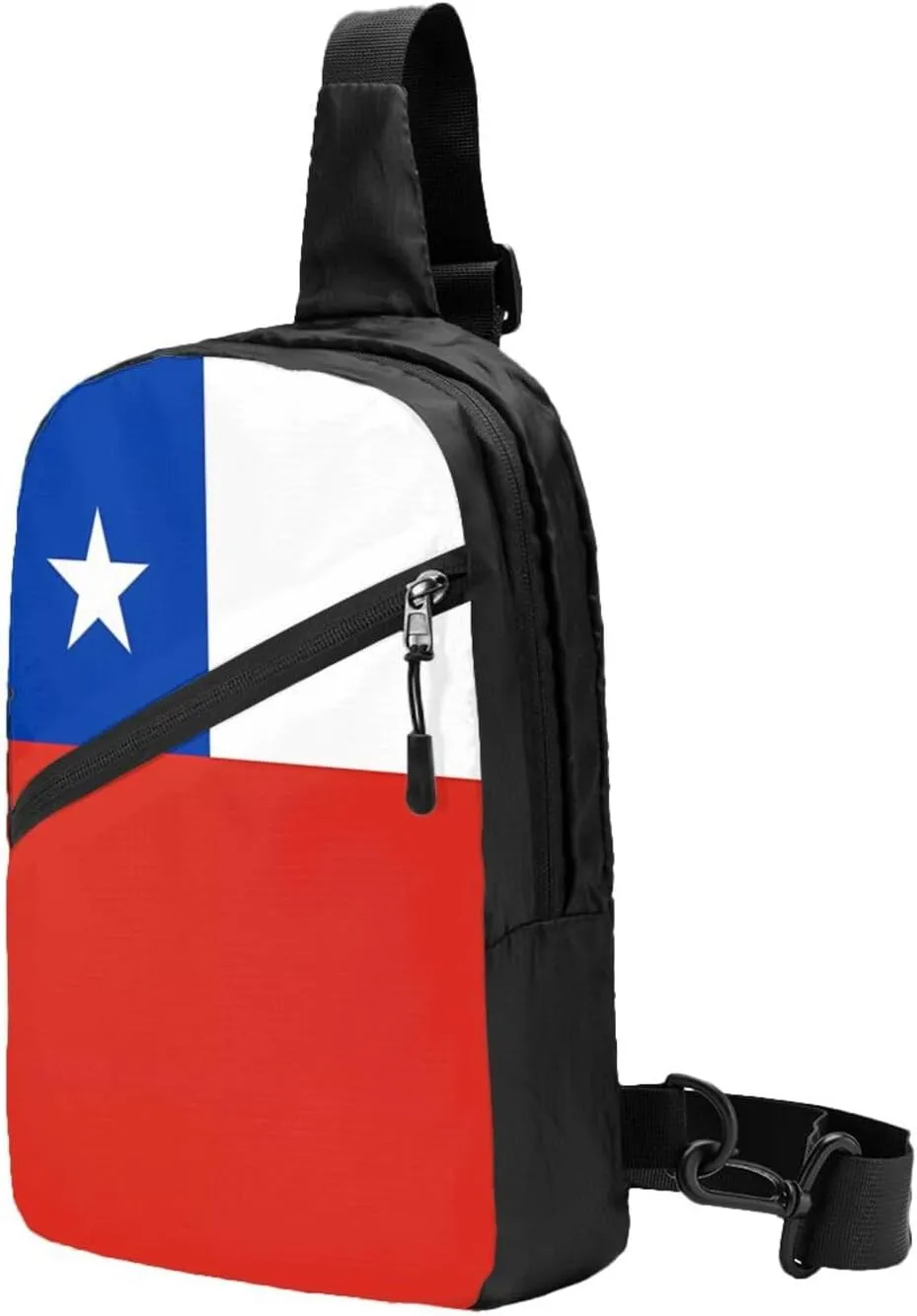 Chile Chilean Flag Crossbody Bag Portable Sling Bags Foldable Chest Daypack Reusable Sports Shoulder Backpack Diagonally Casual Rucksack Travel Bag