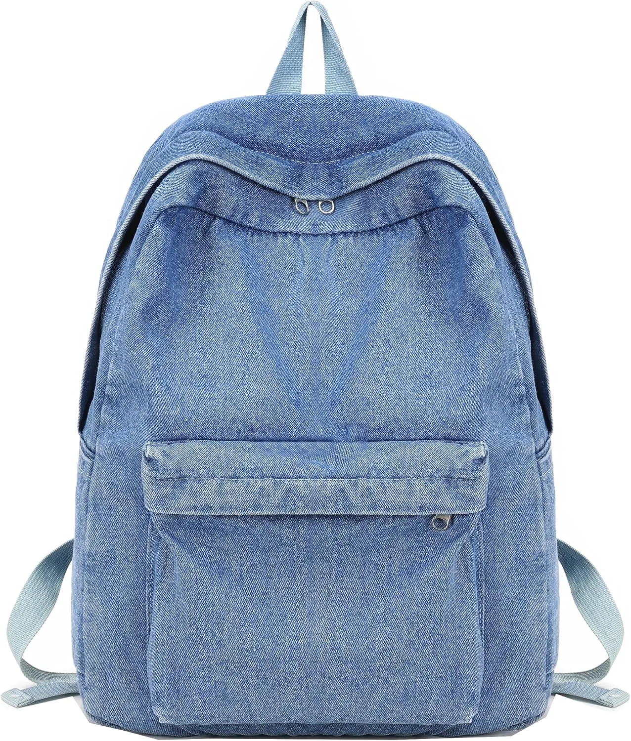 Classic Vintage Denim Bookbags School Bag College Jeans Backpack Daypack Rucksack One Size