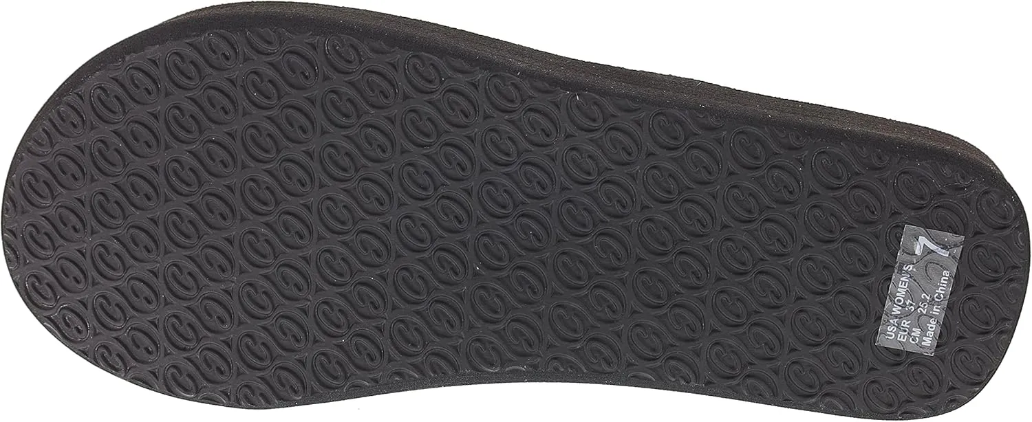 Cobian Women’s Summer Active Comfort Thick Top Sole Thong Braided Bounce Flip-Flops