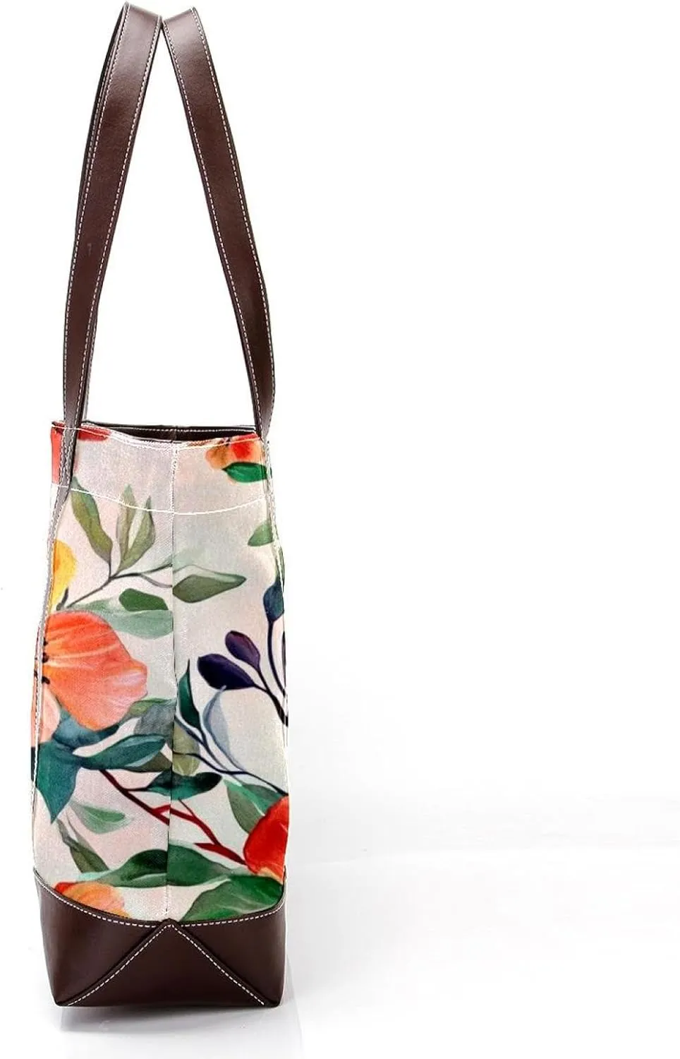 Colorful Art Flowers-81 Shoulder Purses for Women Large Soft Washed Leather Purses and Durable Handbags