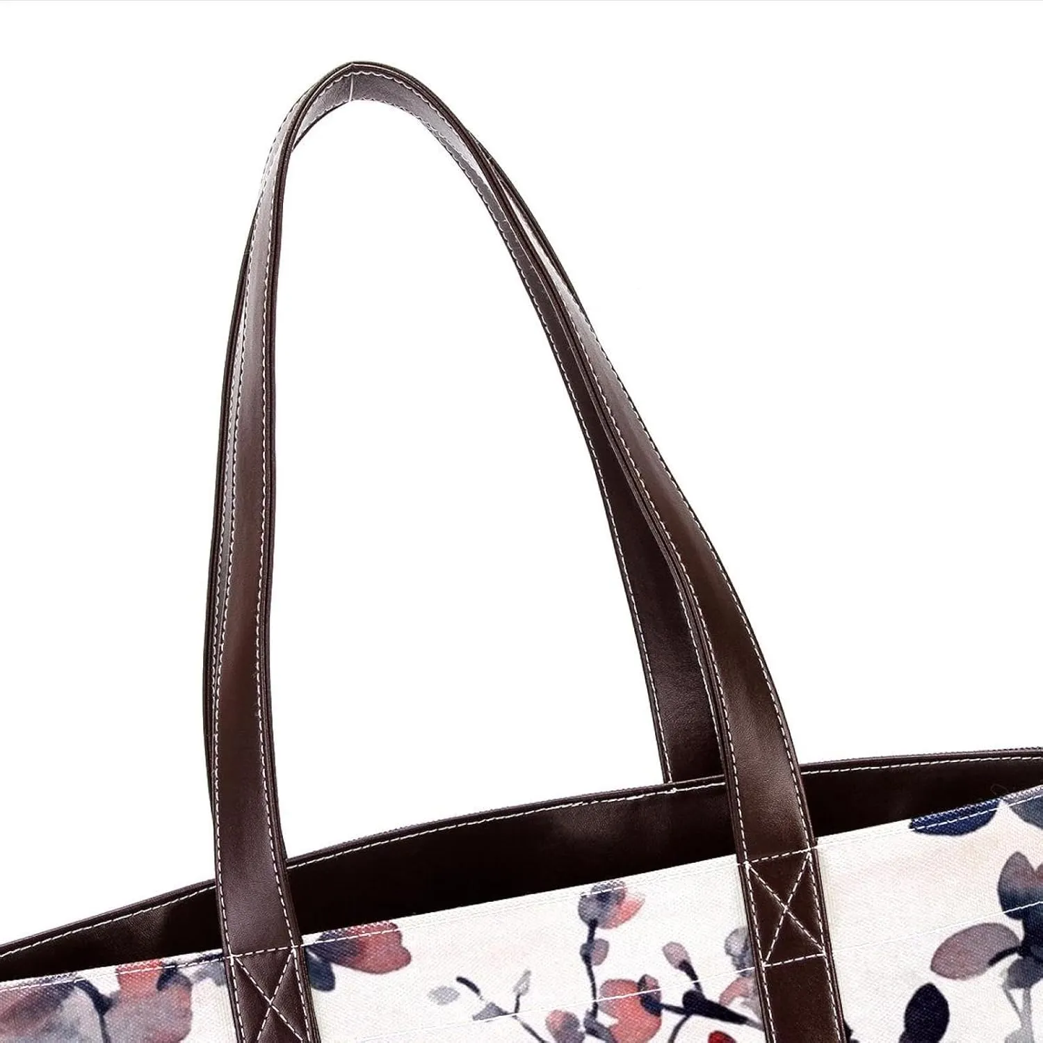 Colorful Art Flowers-81 Shoulder Purses for Women Large Soft Washed Leather Purses and Durable Handbags