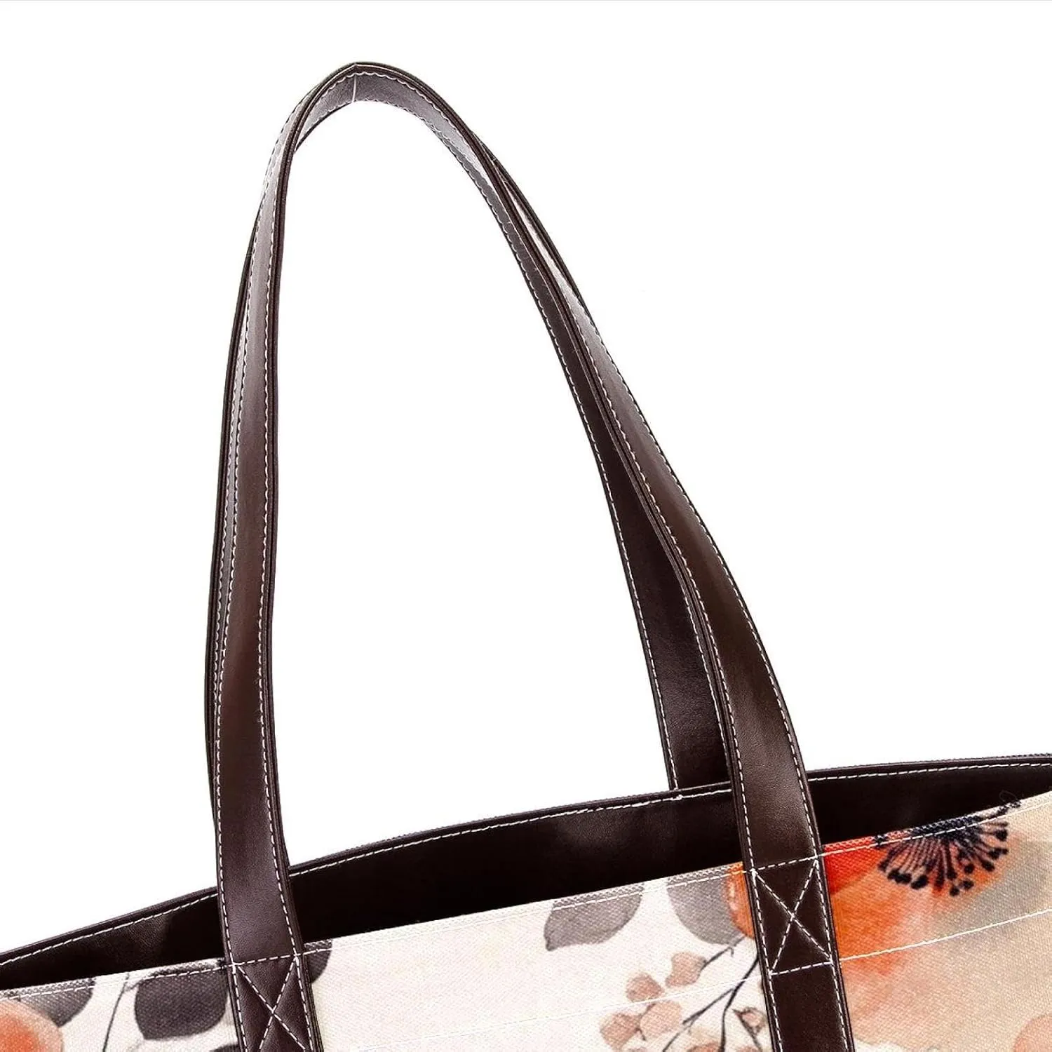 Colorful Art Flowers-81 Shoulder Purses for Women Large Soft Washed Leather Purses and Durable Handbags