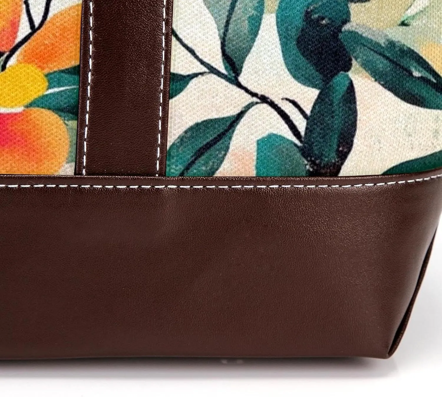 Colorful Art Flowers-81 Shoulder Purses for Women Large Soft Washed Leather Purses and Durable Handbags
