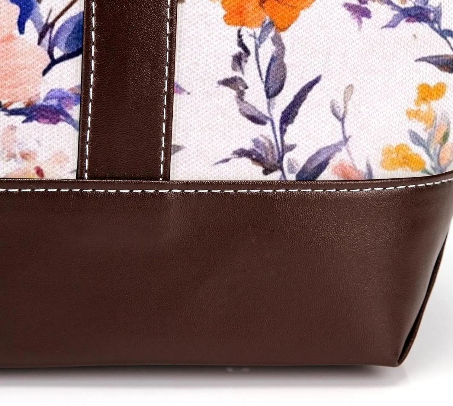 Colorful Art Flowers-81 Shoulder Purses for Women Large Soft Washed Leather Purses and Durable Handbags
