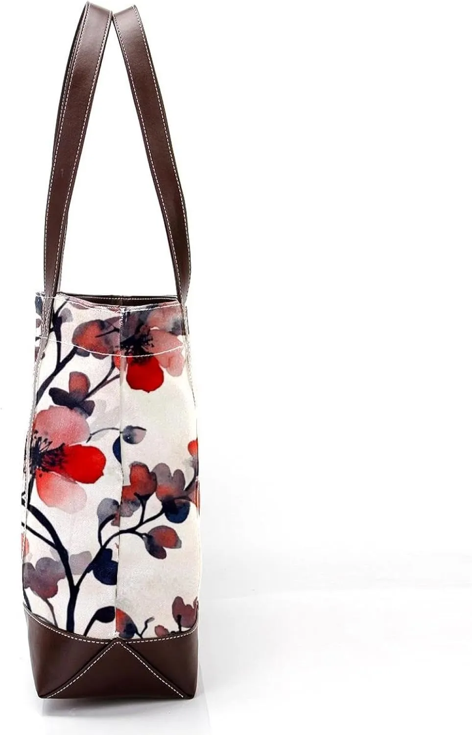 Colorful Art Flowers-81 Shoulder Purses for Women Large Soft Washed Leather Purses and Durable Handbags