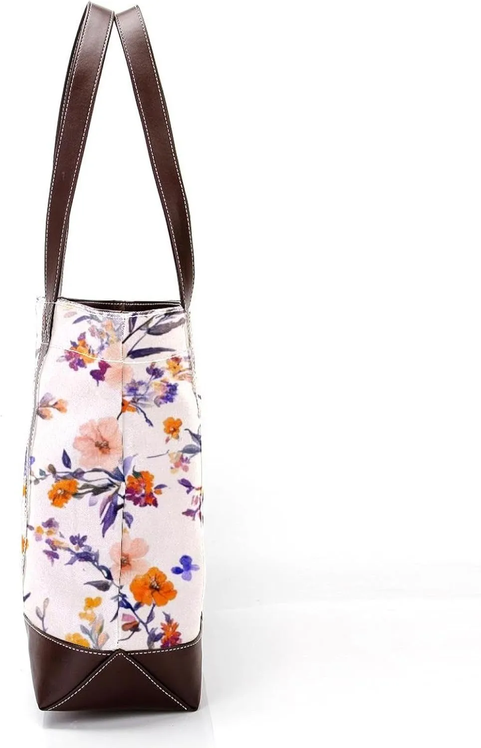 Colorful Art Flowers-81 Shoulder Purses for Women Large Soft Washed Leather Purses and Durable Handbags