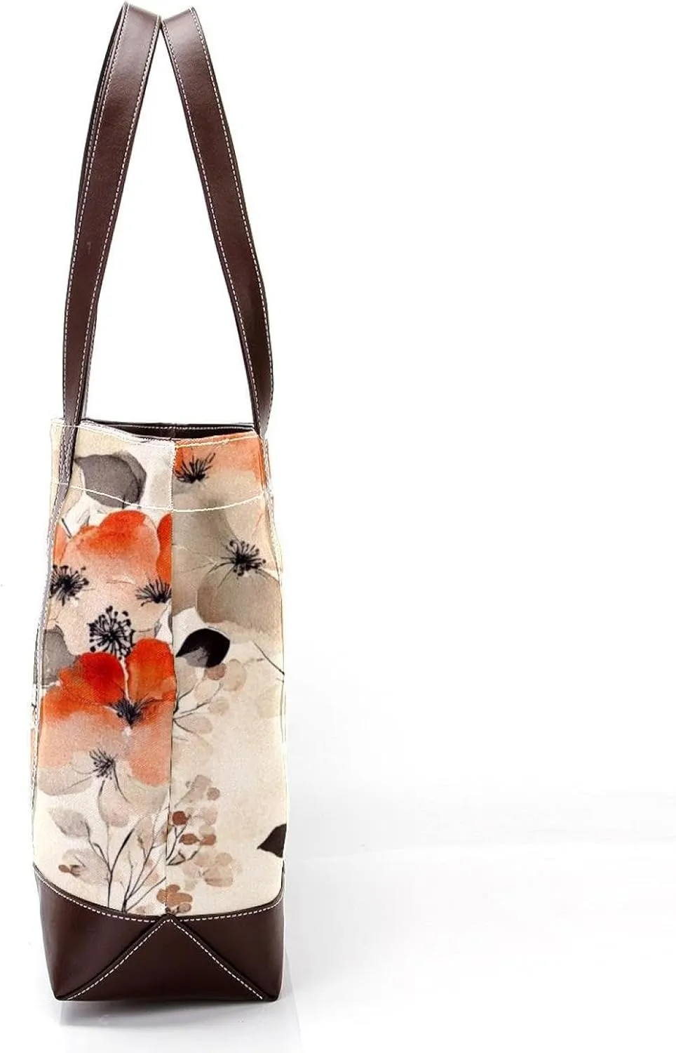 Colorful Art Flowers-81 Shoulder Purses for Women Large Soft Washed Leather Purses and Durable Handbags