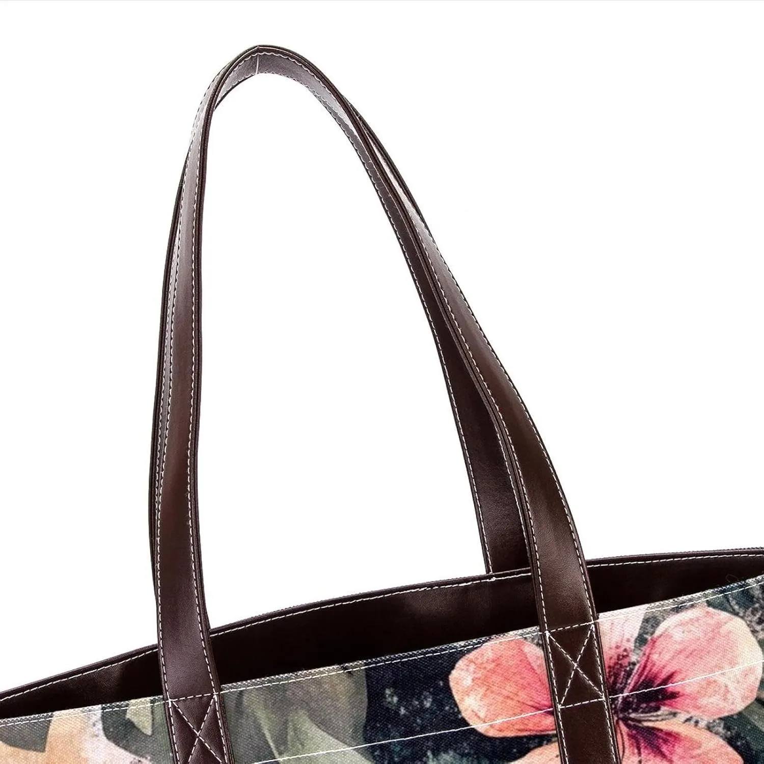 Colorful Art Flowers-81 Shoulder Purses for Women Large Soft Washed Leather Purses and Durable Handbags