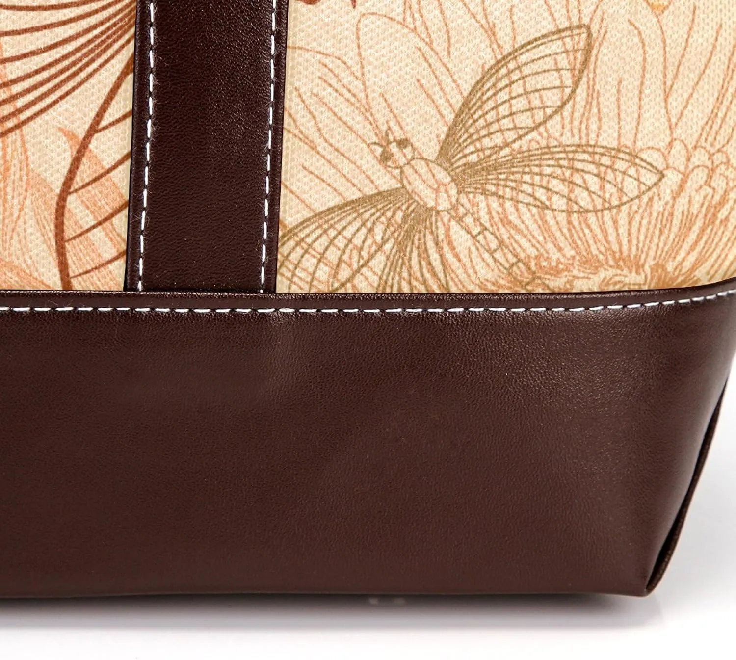 Colorful Dragonfly Shoulder Purses for Women Large Soft Washed Leather Purses and Durable Handbags