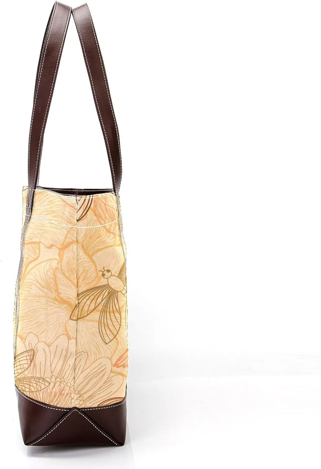 Colorful Dragonfly Shoulder Purses for Women Large Soft Washed Leather Purses and Durable Handbags
