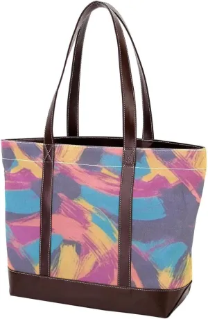 Colorful Graffiti-87 Shoulder Purses for Women Large Soft Washed Leather Purses and Durable Handbags