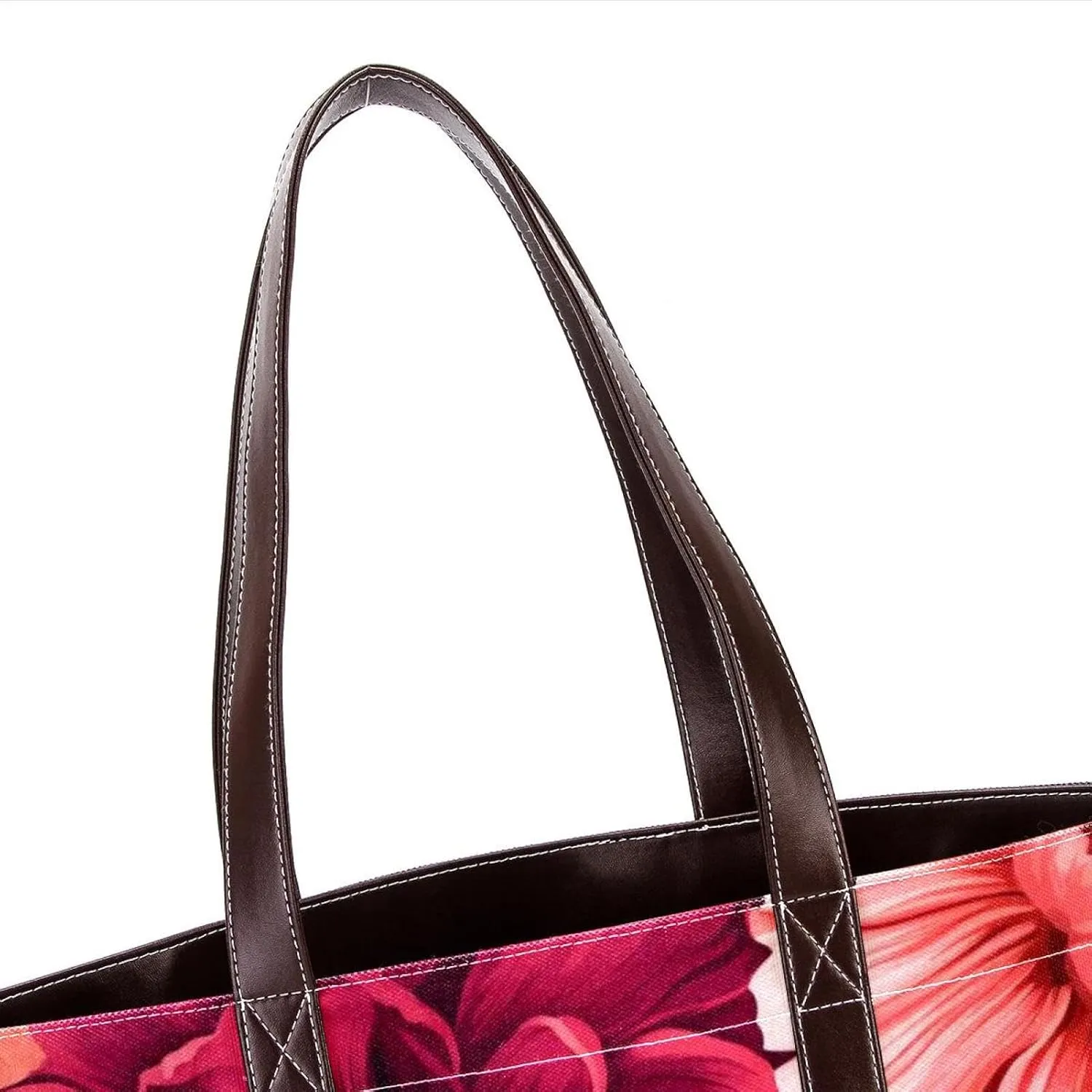 Colorful Petal Flowers-1035 Shoulder Purses for Women Large Soft Washed Leather Purses and Durable Handbags