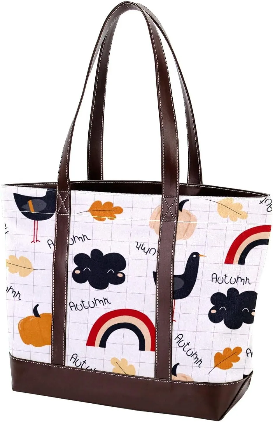 Colorful Rooster Chicken Fashion Leather Purse Bag for Women Top Handle Ladies Shoulder Bags with Pockets Zipper
