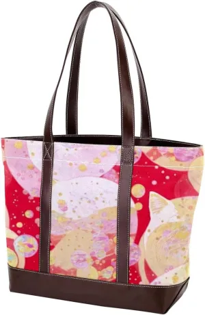 Colorful Tie Dyeing-88 Tote Bags Durable Leather Canvas Purses and Handbags for Women Top Handle Shoulder Satchel Hobo Bags