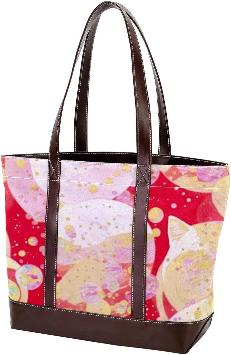 Colorful Tie Dyeing-88 Tote Bags Durable Leather Canvas Purses and Handbags for Women Top Handle Shoulder Satchel Hobo Bags