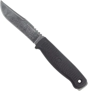 Condor Tool & Knife, Condor Bushglider Knife, Black, 1095 High Carbon Steel, 9 in Overall Length, Poly Sheath