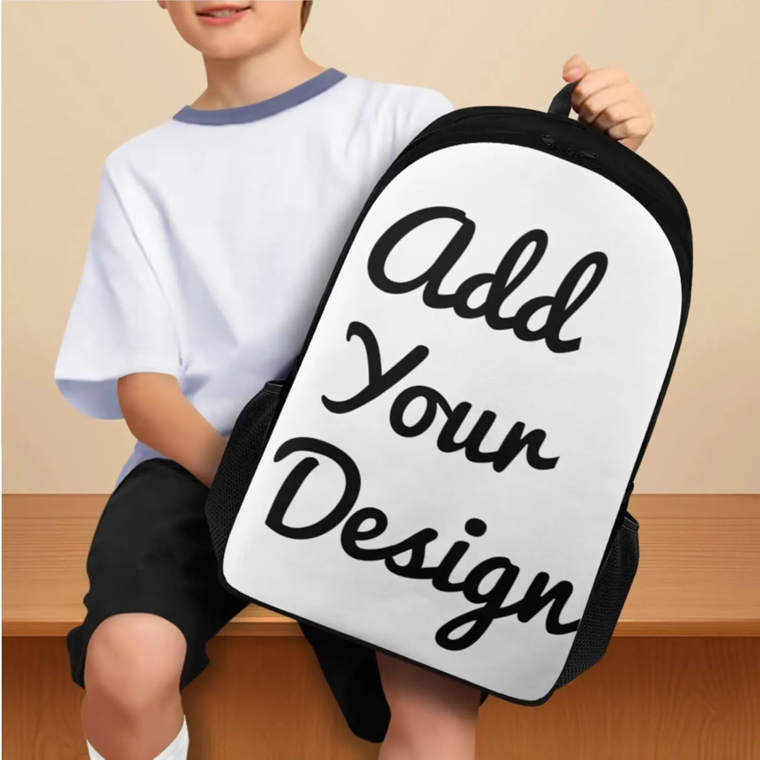Custom Backpack with Lunchbox Lightweight 3 Pcs Girls Personalized Bookbags Ages 9-12 Cartoon Book Bag and Lunch Box for Girls Travel Rucksack 6th Grade School Bag