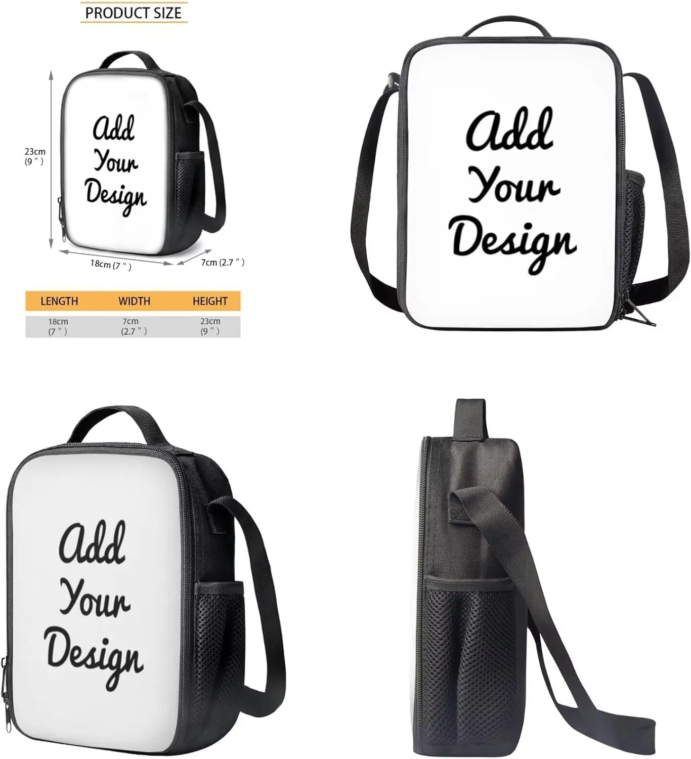 Custom Backpack with Lunchbox Lightweight 3 Pcs Girls Personalized Bookbags Ages 9-12 Cartoon Book Bag and Lunch Box for Girls Travel Rucksack 6th Grade School Bag