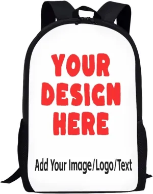 Custom Schoolbag with Kids Name,Personalize Backpack Preschool Bookbag 17 Inch Large Capacity Laptop Bag Boy Girl Students School Bag Kids Travel Rucksack
