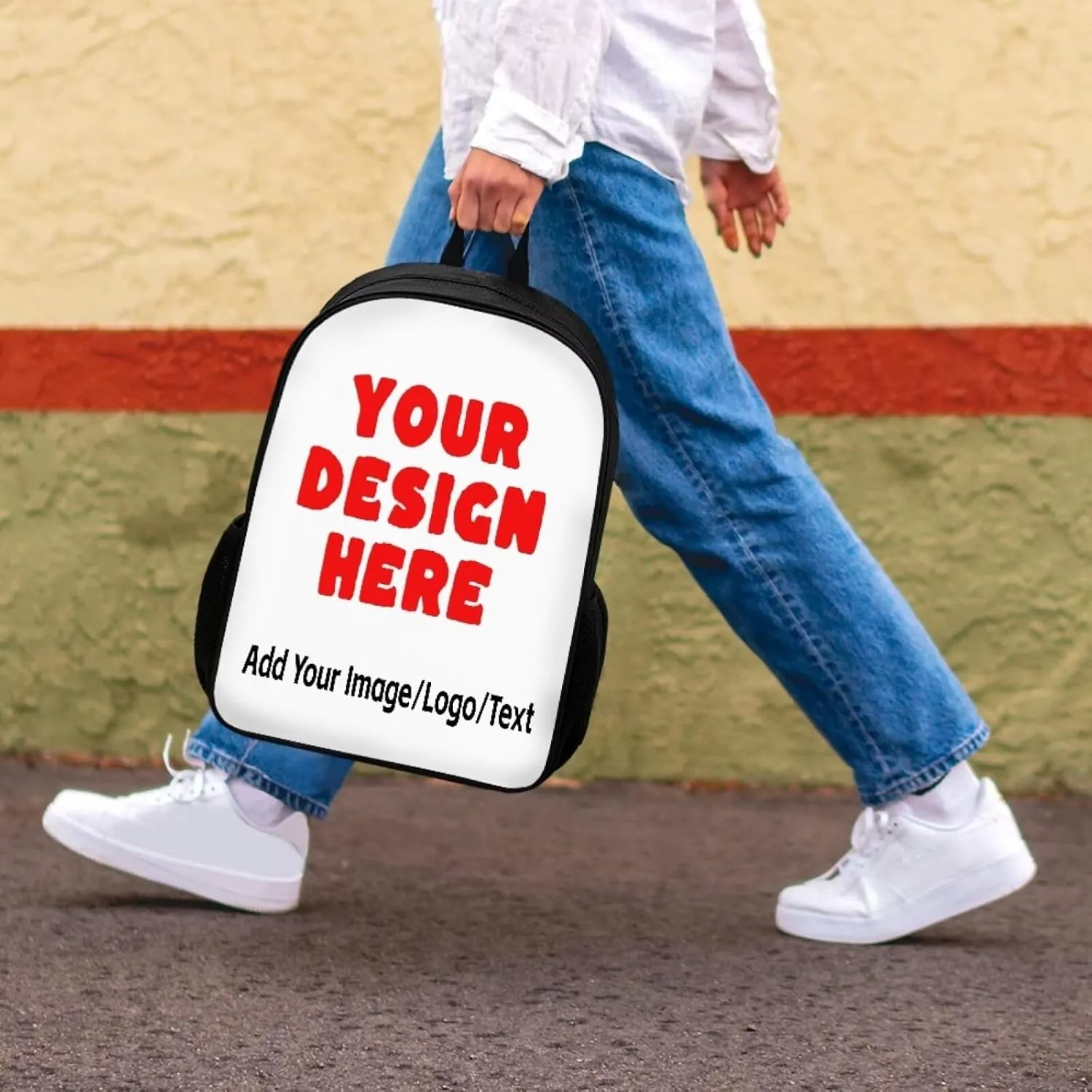 Custom Schoolbag with Kids Name,Personalize Backpack Preschool Bookbag 17 Inch Large Capacity Laptop Bag Boy Girl Students School Bag Kids Travel Rucksack