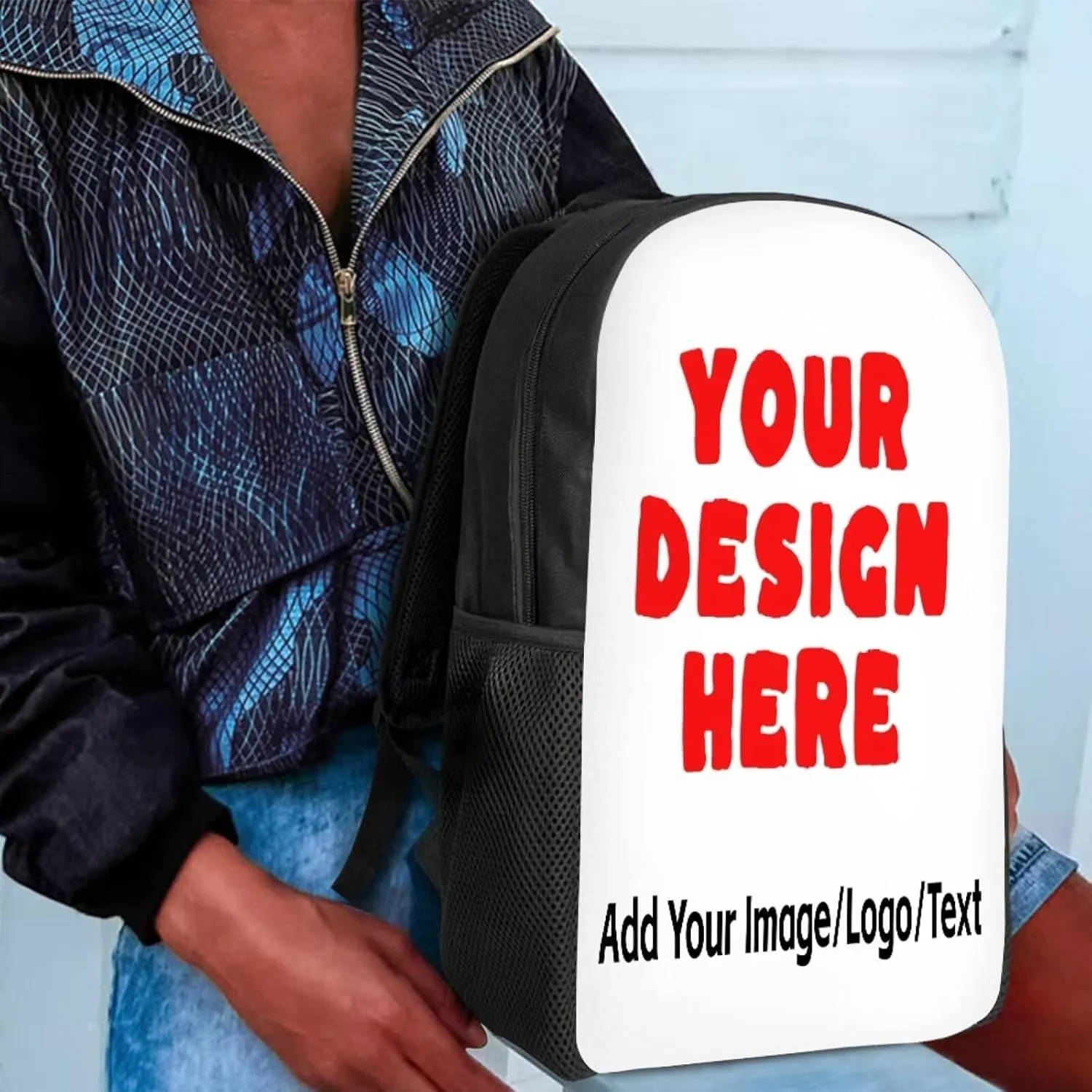 Custom Schoolbag with Kids Name,Personalize Backpack Preschool Bookbag 17 Inch Large Capacity Laptop Bag Boy Girl Students School Bag Kids Travel Rucksack